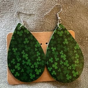 Faux leather earrings. $6 each or 3 for $15.